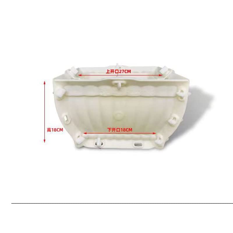 Reazone Molds New Cement Flower Pot Mold Wave Pattern Square Small Bonsai Model Homemade European-Style Creative Plastic Mold
