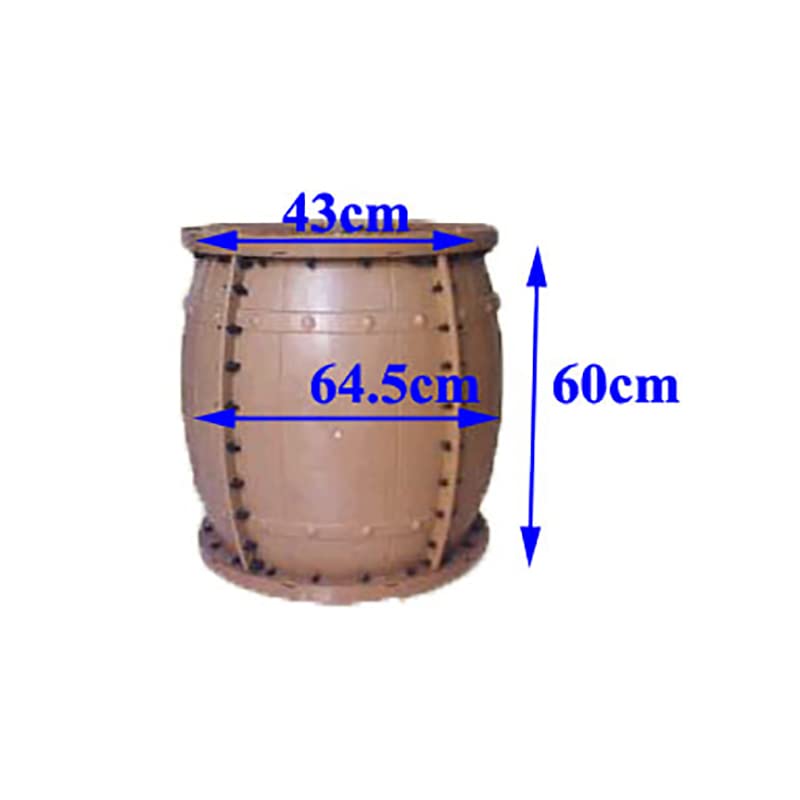 Reazone Molds Wood Texture Concrete Pot Plastic Garden Mold for Sale Model Medium