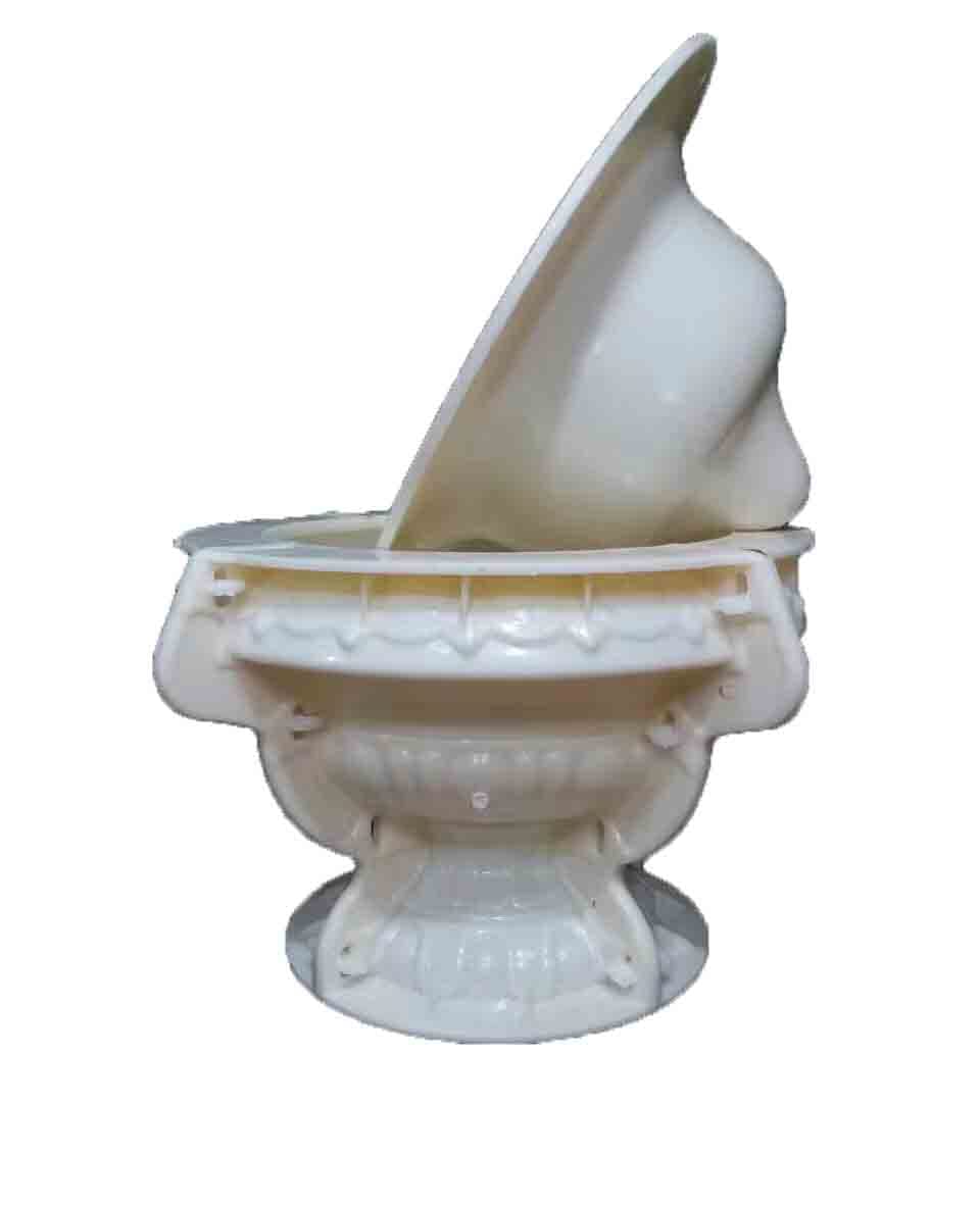 Reazone Molds 38cm(14.96in) GRC Durable Home Gardening Bonsai DIY Round Concrete Flower Pot Mold Plastic Precast Concrete