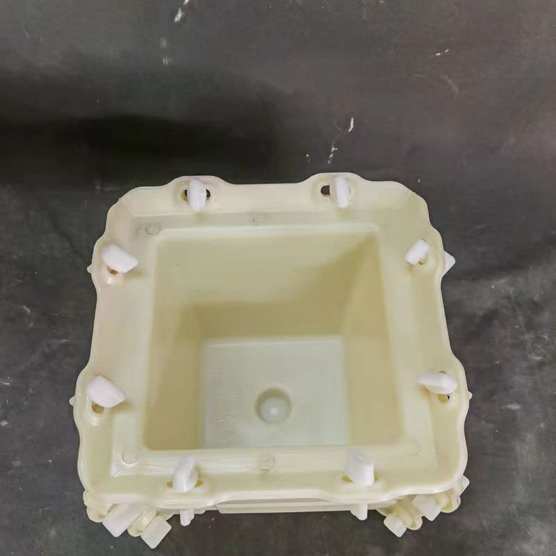 Reazone Molds 2023 New Cement Flower Pot Mold Bottom Grouting Self-Made Plastic Model Square Plain Version Without Pattern