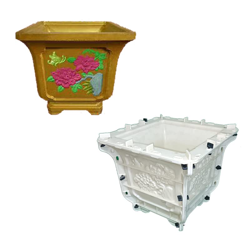 40cm Butterfly Peony Flower Pot Square Orchid Mould Making Concrete for Garden
