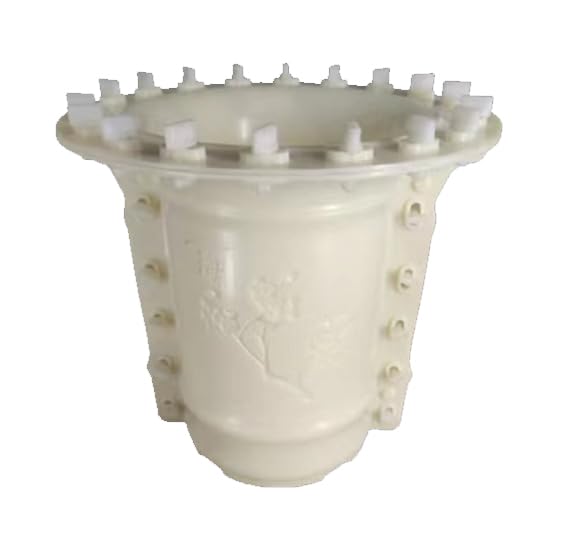 Reazone Molds Cement Flower Pot Mold Homemade Large Extra Large Round Orchid Plastic Steel European Bonsai Plastic Model Bottom Grouting