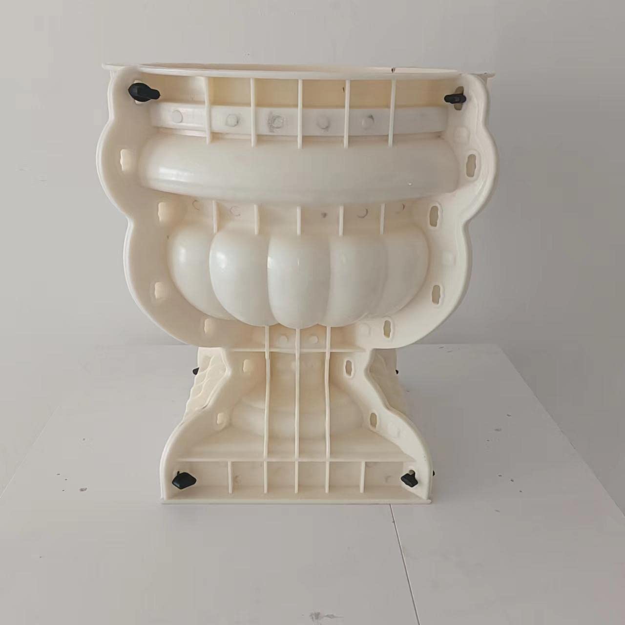 Reazone Molds ABS Diameter 50cm Plastic Precast Concrete Flower Pot Planter for Sale, White (RZF-01)