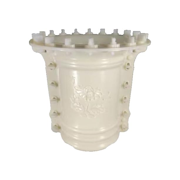 Reazone Molds Cement Flower Pot Mold Homemade Large Extra Large Round Orchid Plastic Steel European Bonsai Plastic Model Bottom Grouting