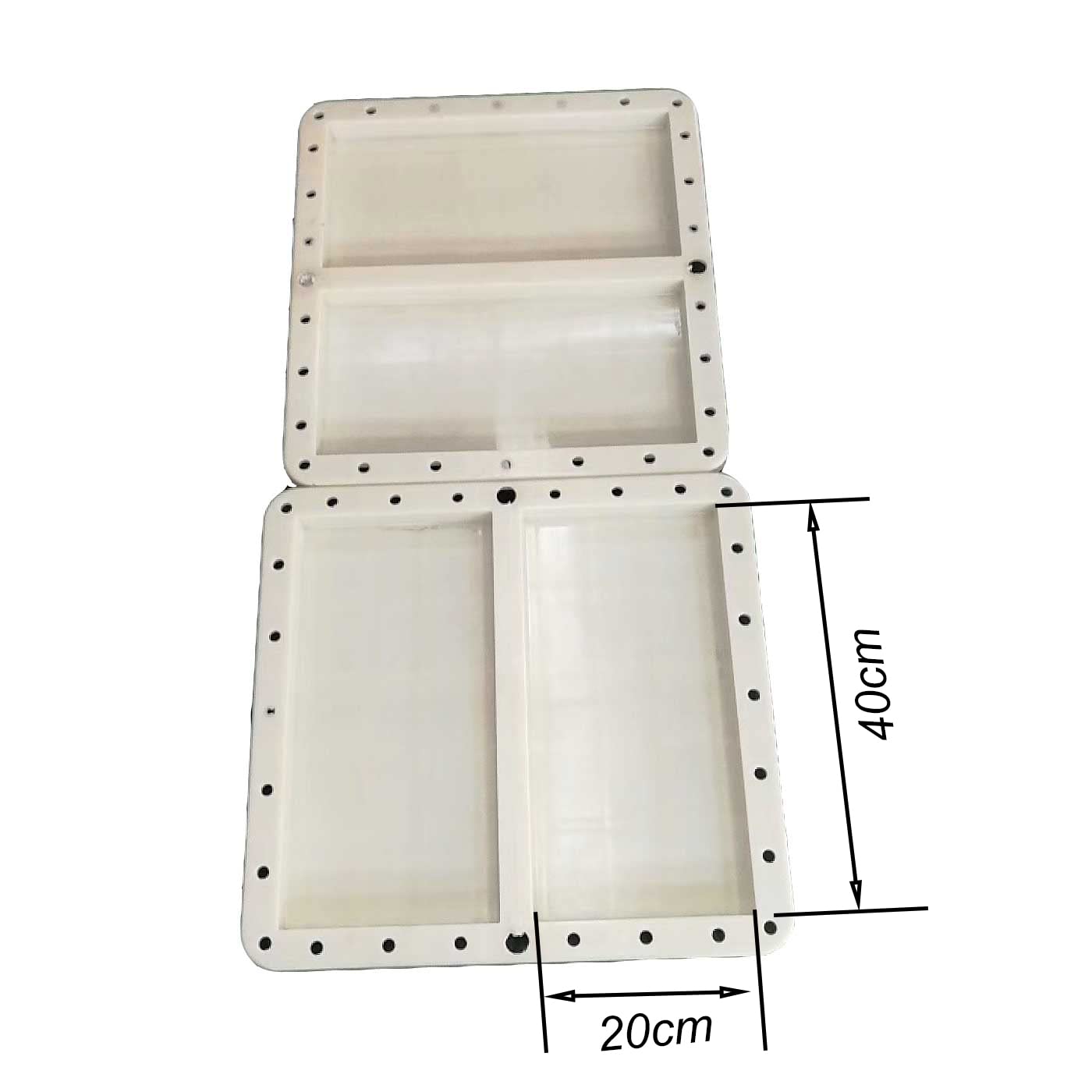 Reazone Molds 40cm(15.75in) Pavemengt Mould ABS Paving Stone Cement Tiles Plastic Mold