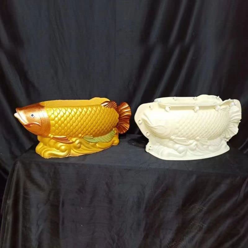 Cement Flower Pot Mold Bonsai Potted Courtyard Golden Dragon Fish Plastic Steel Pot Mold Mould Manufacturers