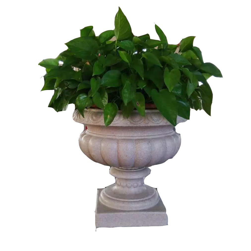 Reazone Molds ABS Diameter 45cm Plastic Precast Concrete Flower Pot Planter Molds for Sale, White, RZF-01
