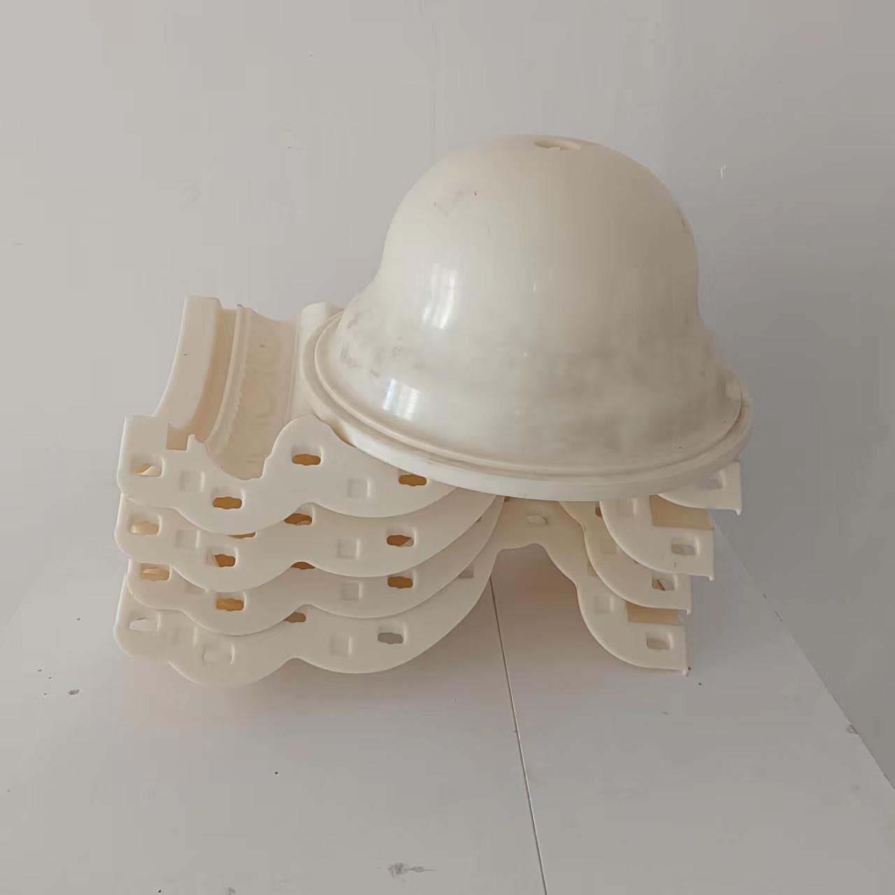 Reazone Molds ABS Diameter 50cm Plastic Precast Concrete Flower Pot Planter for Sale, White (RZF-01)