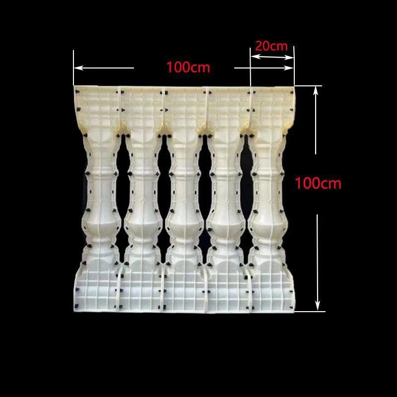 The Carved Railing Carved Roman Pillar Mold European -Style Villa Cement Homemade Balcony Fence Complete Set Model