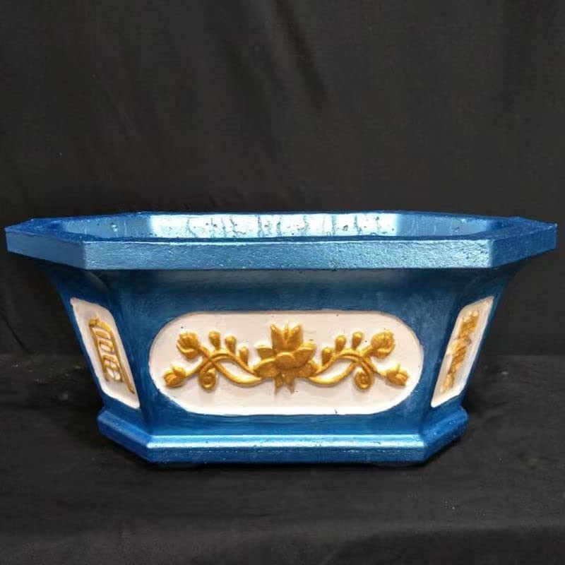 Reazone Molds Rectangular Cement Flower Pot Mold Roman Column European-Style Bonsai Model Large Small Abrasive Making Homemade