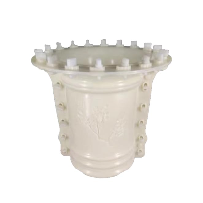 Reazone Molds Cement Flower Pot Mold Homemade Large Extra Large Round Orchid Plastic Steel European Bonsai Plastic Model Bottom Grouting