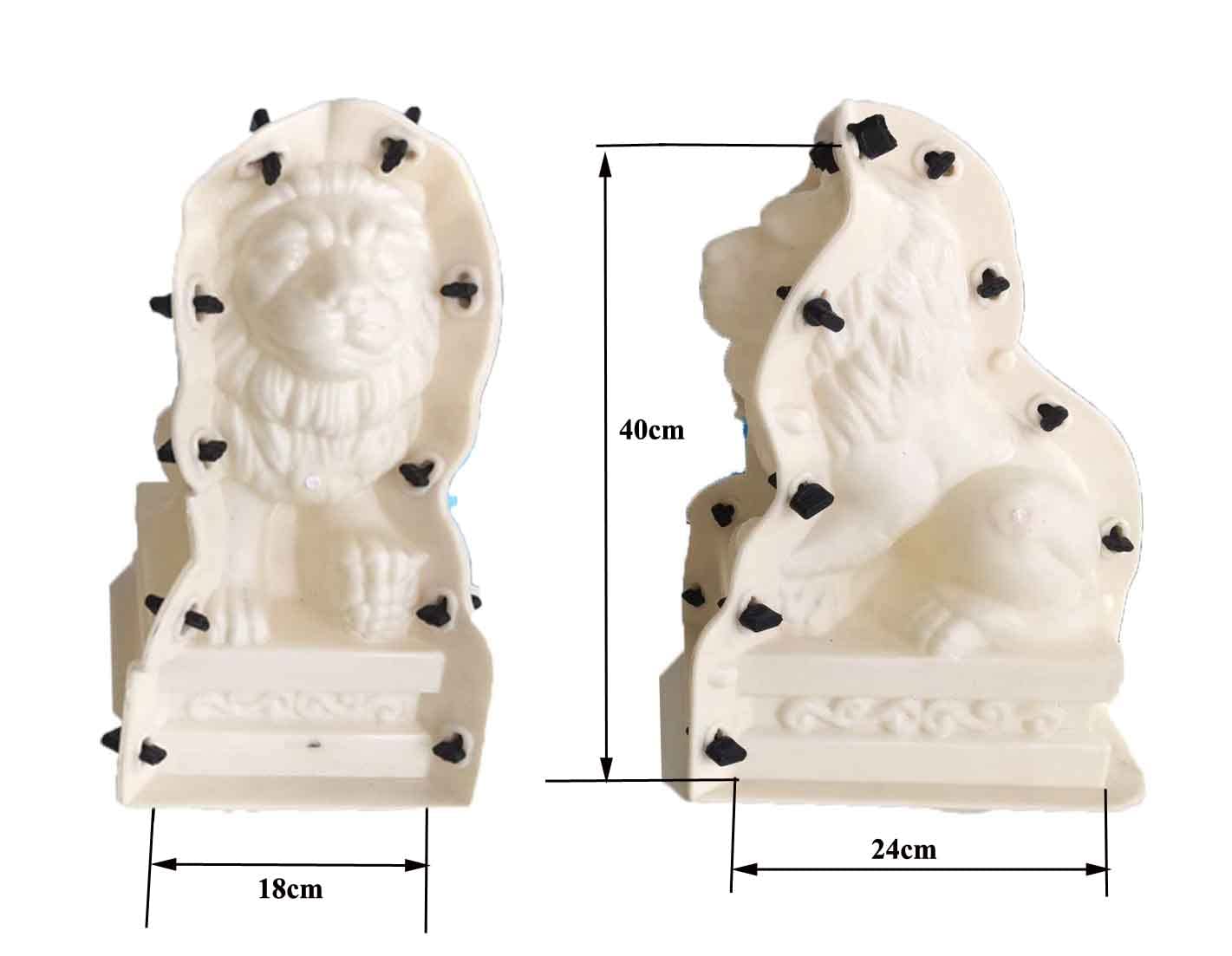 RZS03 Little Lion Shape Plastic ABS Cement Mould Concrete Mold Farmwork