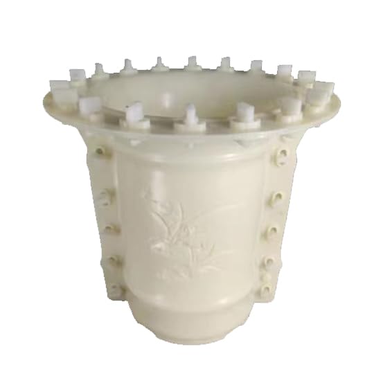 Reazone Molds Cement Flower Pot Mold Homemade Large Extra Large Round Orchid Plastic Steel European Bonsai Plastic Model Bottom Grouting