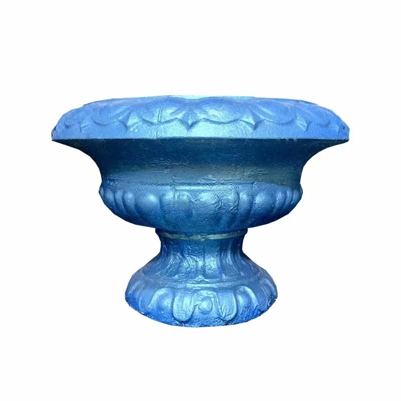 Reazone Molds 38cm(14.96in) GRC Durable Home Gardening Bonsai DIY Round Concrete Flower Pot Mold Plastic Precast Concrete