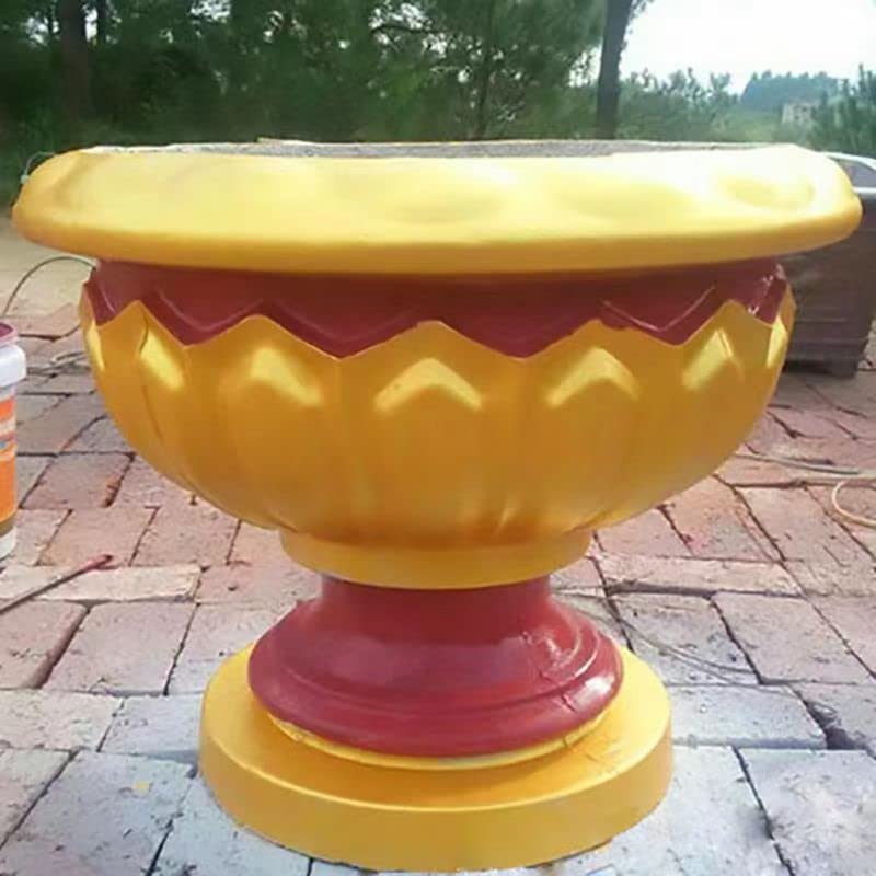 Reazone Molds Cement Pot Mold Bonsai Round Plastic Model European cast-in-Place Concrete