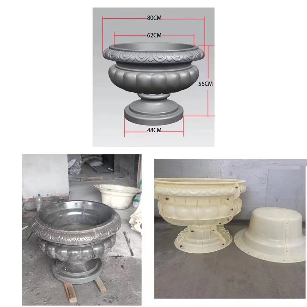 Reazone ABS Diameter 80cm Plastic Precast Concrete Flower Pot Planter Molds for Sale