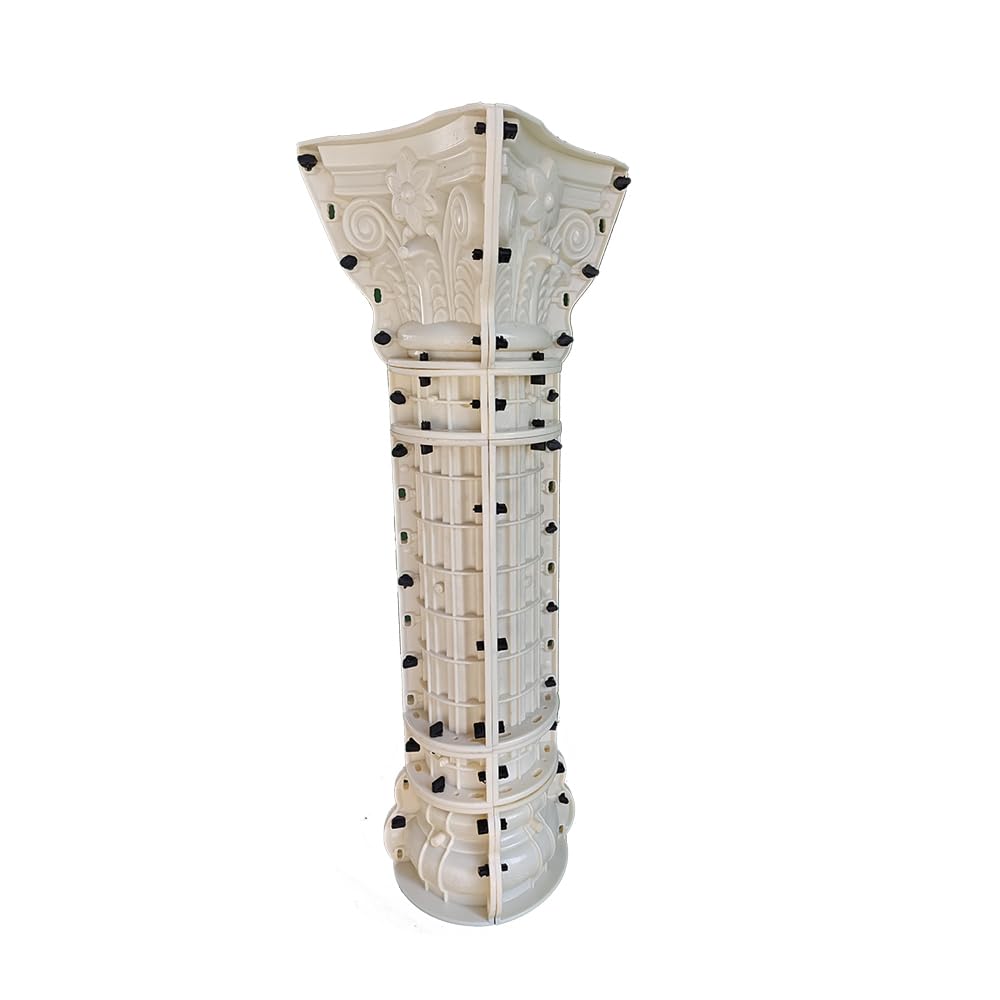 Reazone Molds D20x125cm plastic steel European Roman column mold gate column pour-in-place cement building template model villa manufacturer