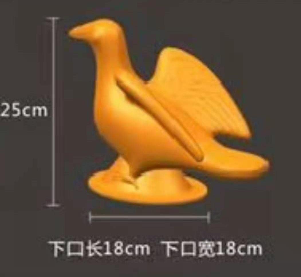 Reazone Molds ABS GRC Cute DIY Die Pigeon Wing Dove Peacock Cement Concrete Villa Home Balcony Gardening Animal Statue Round Ball