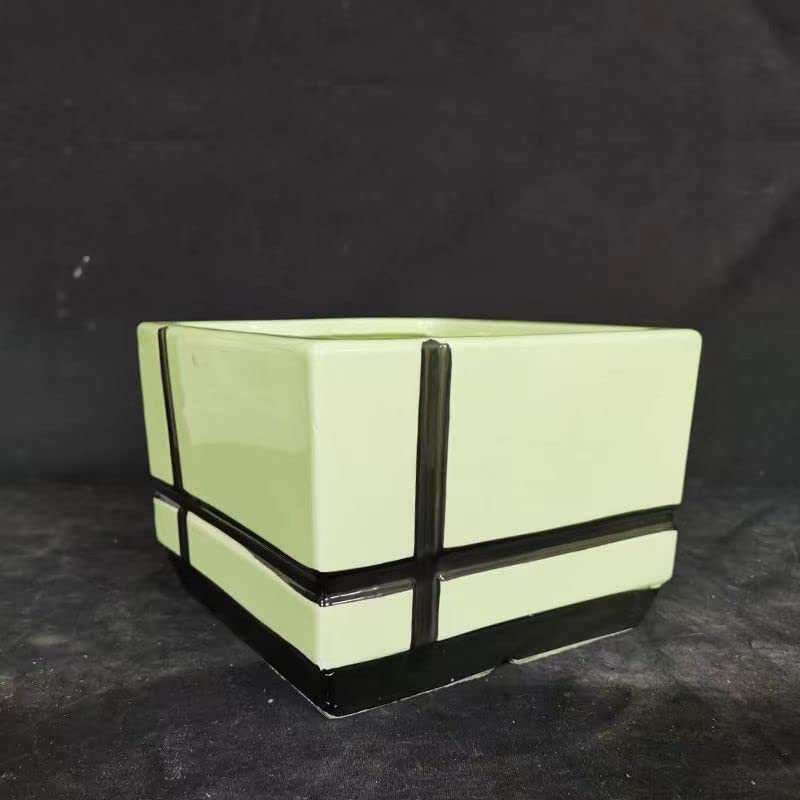 Reazone Molds 2023 New Cement Flower Pot Mold Bottom Grouting Self-Made Plastic Model Square Plain Version Without Pattern