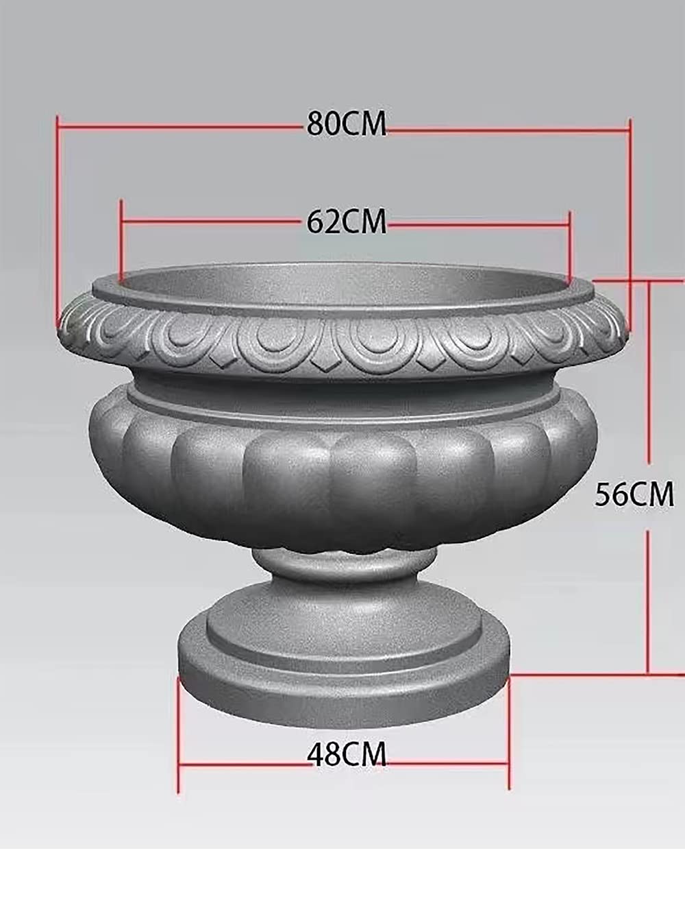 Reazone ABS Diameter 80cm Plastic Precast Concrete Flower Pot Planter Molds for Sale