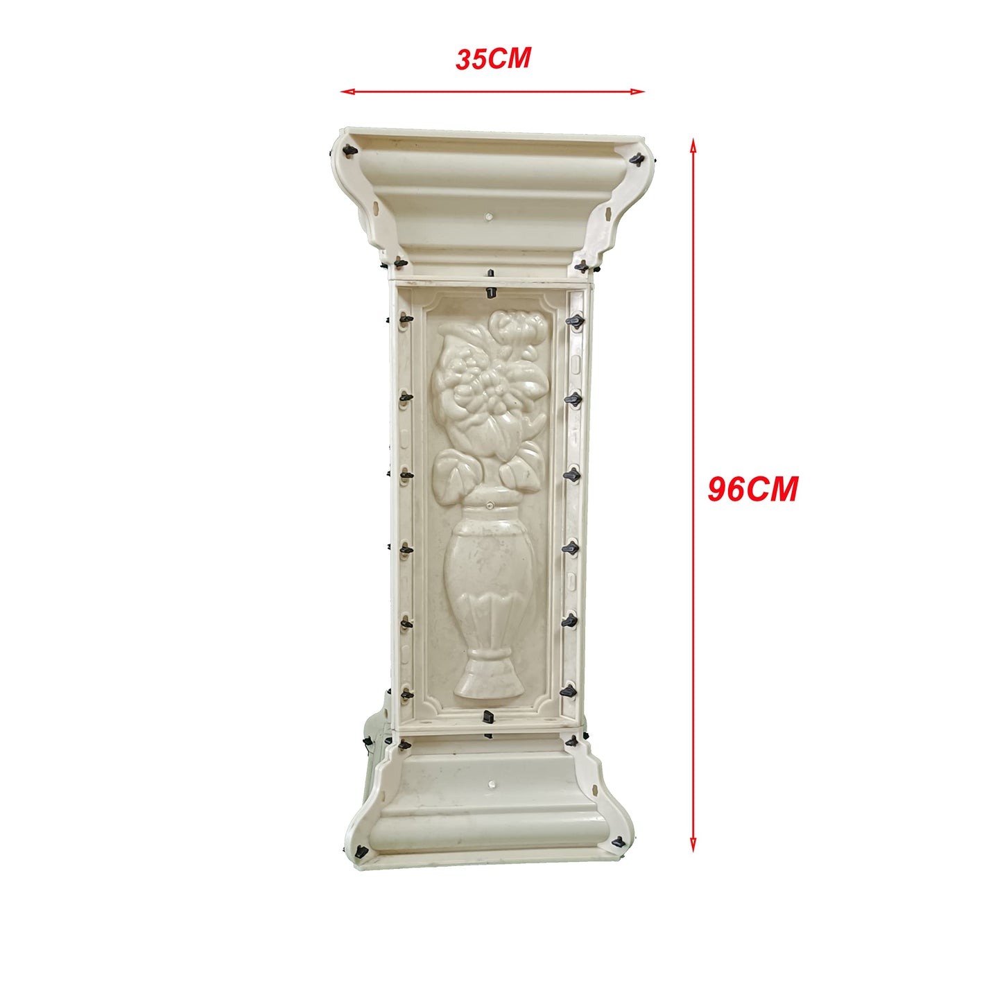 96 * 22cm Plastic Molds Concrete Pedestal Baluster Side Pillar Post Reazone ABS