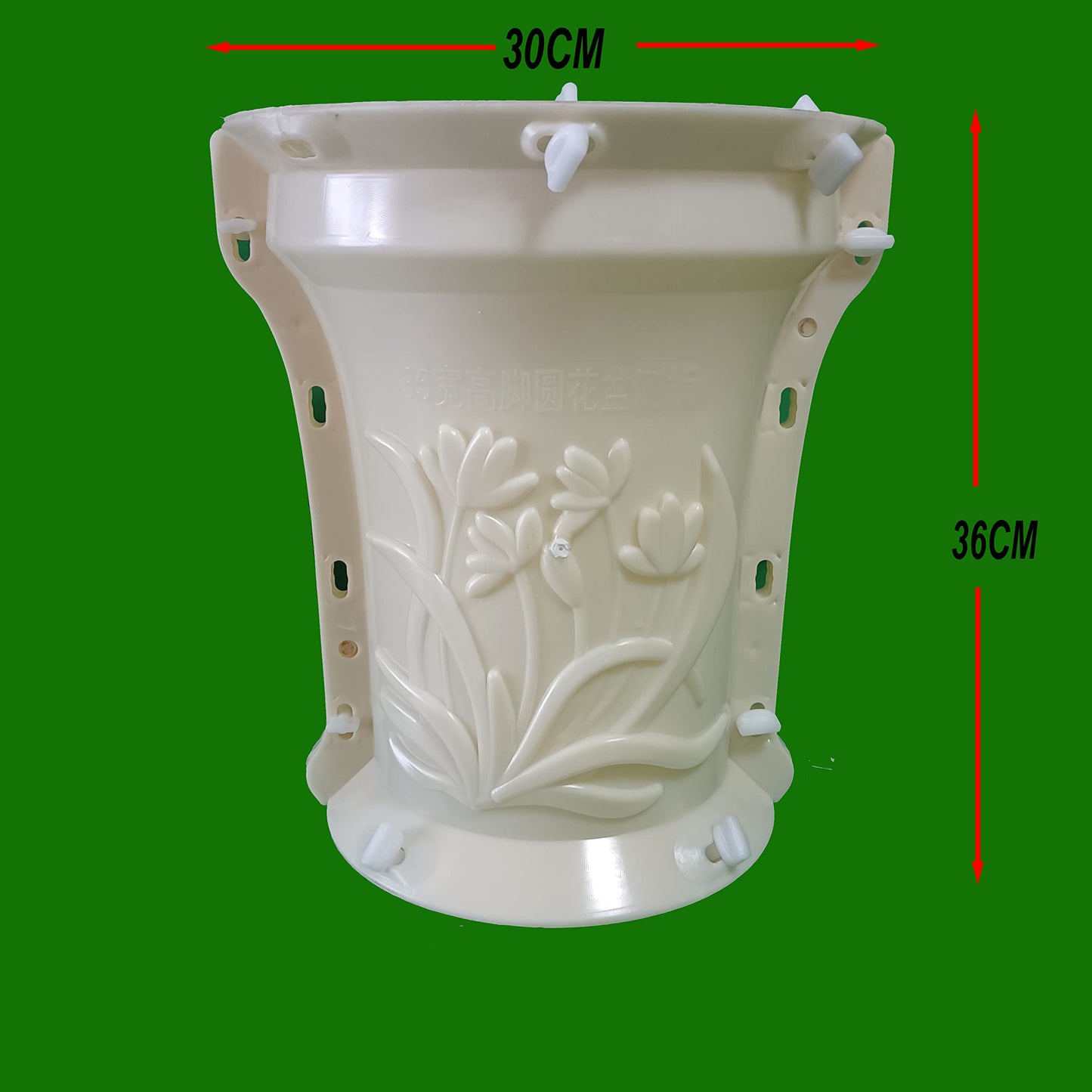 Reazone Molds Plastic Garden Concrete Flower Pot vase Planter Mold for Yard Decoration