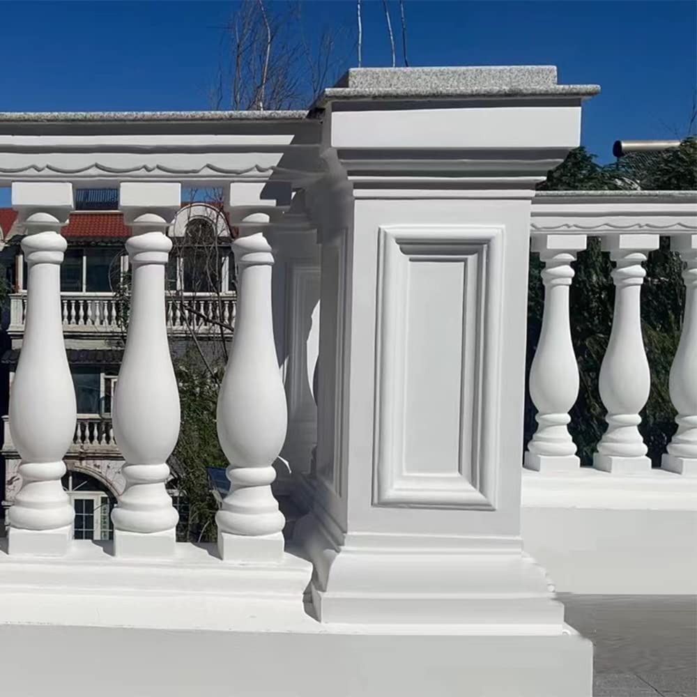 Square Shaped Pier Mold Cement Roman Pillar Balcony Railing European Style Square Model Decoration