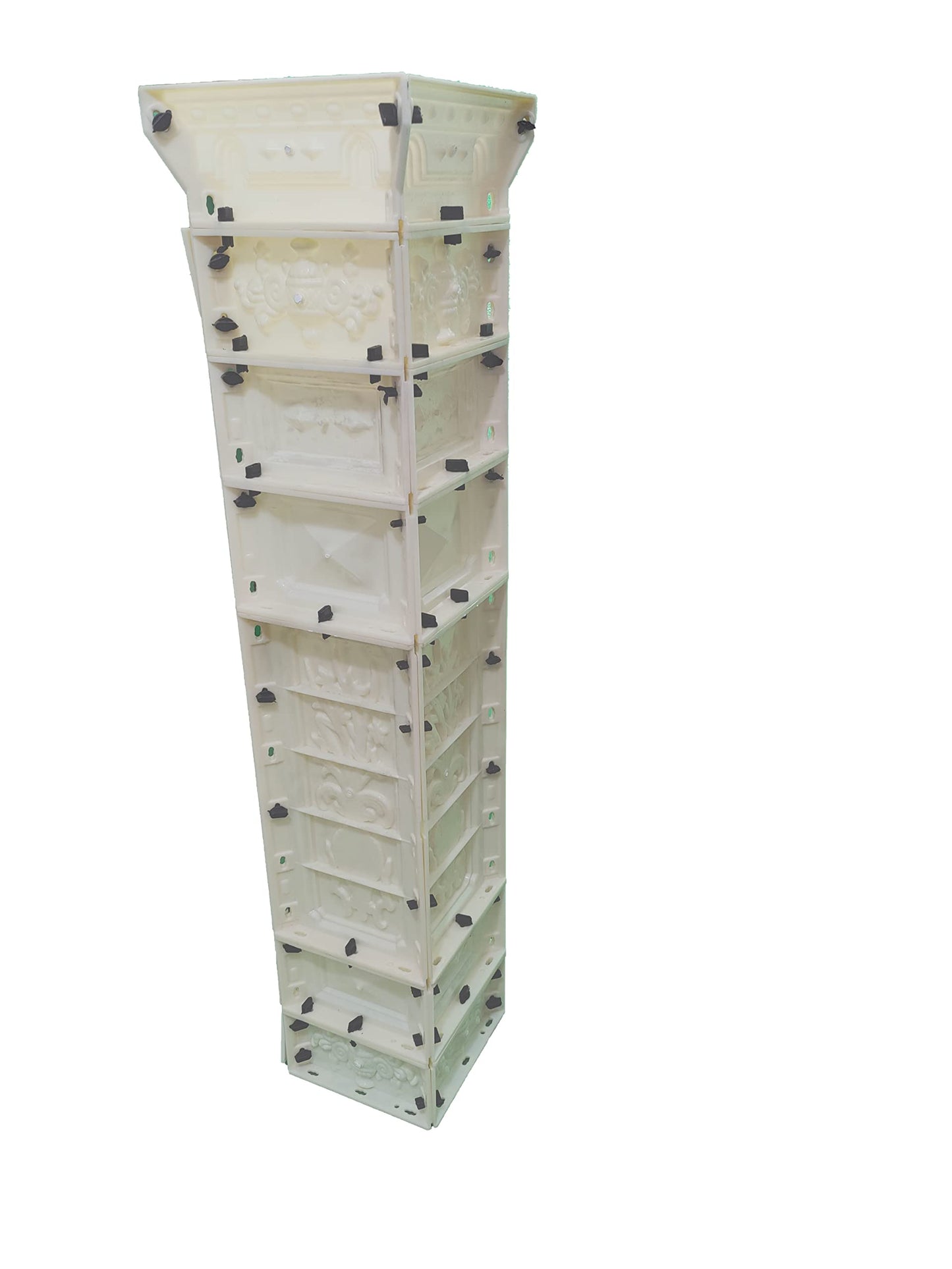 132 * 20cm Plastic Molds Concrete Pedestal Baluster Side Pillar Post Reazone ABS