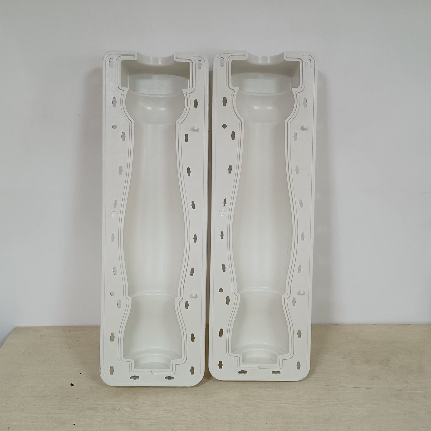 Reazone Molds 2023 New precast Plastic Decorative Square Flower Shape Concrete Baluster Mold Design for Sale