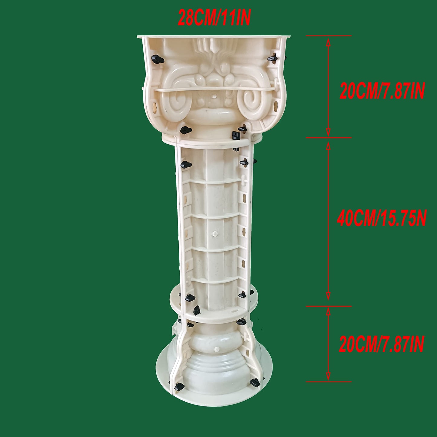 80x15cm/ 31.5x5.9in Round Column Wedding Ceremony Party Decoration Reusable Mould Pedestal Flower Seat Gypsum Concrete Mold