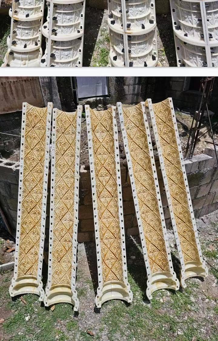 Reazone Molds 20 diameter Roman column rich flower carving pattern decoration European classical villa palace style decoration handmade DIY column ornaments decoration