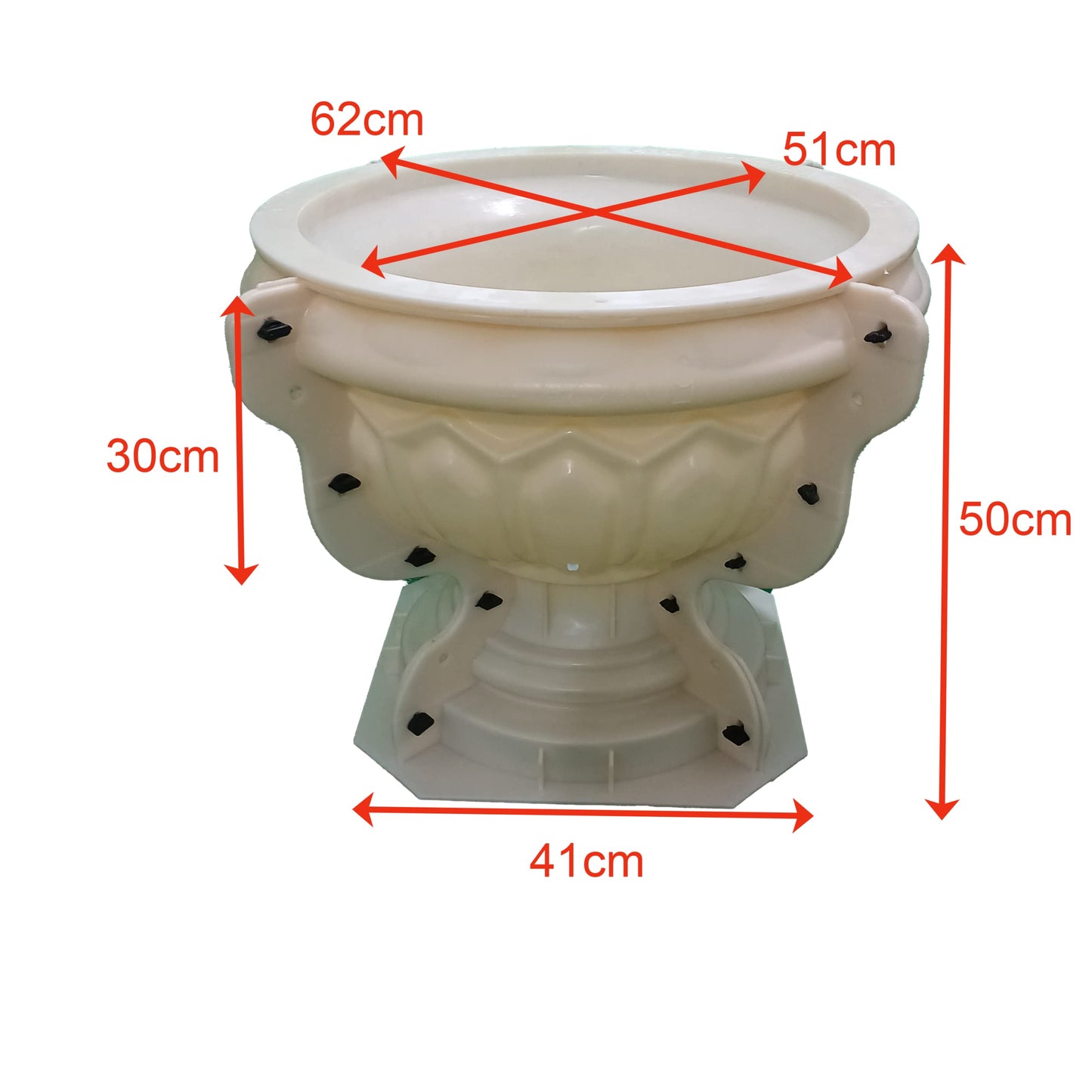 Reazone Molds Cement Pot Mold Bonsai Round Plastic Model European cast-in-Place Concrete