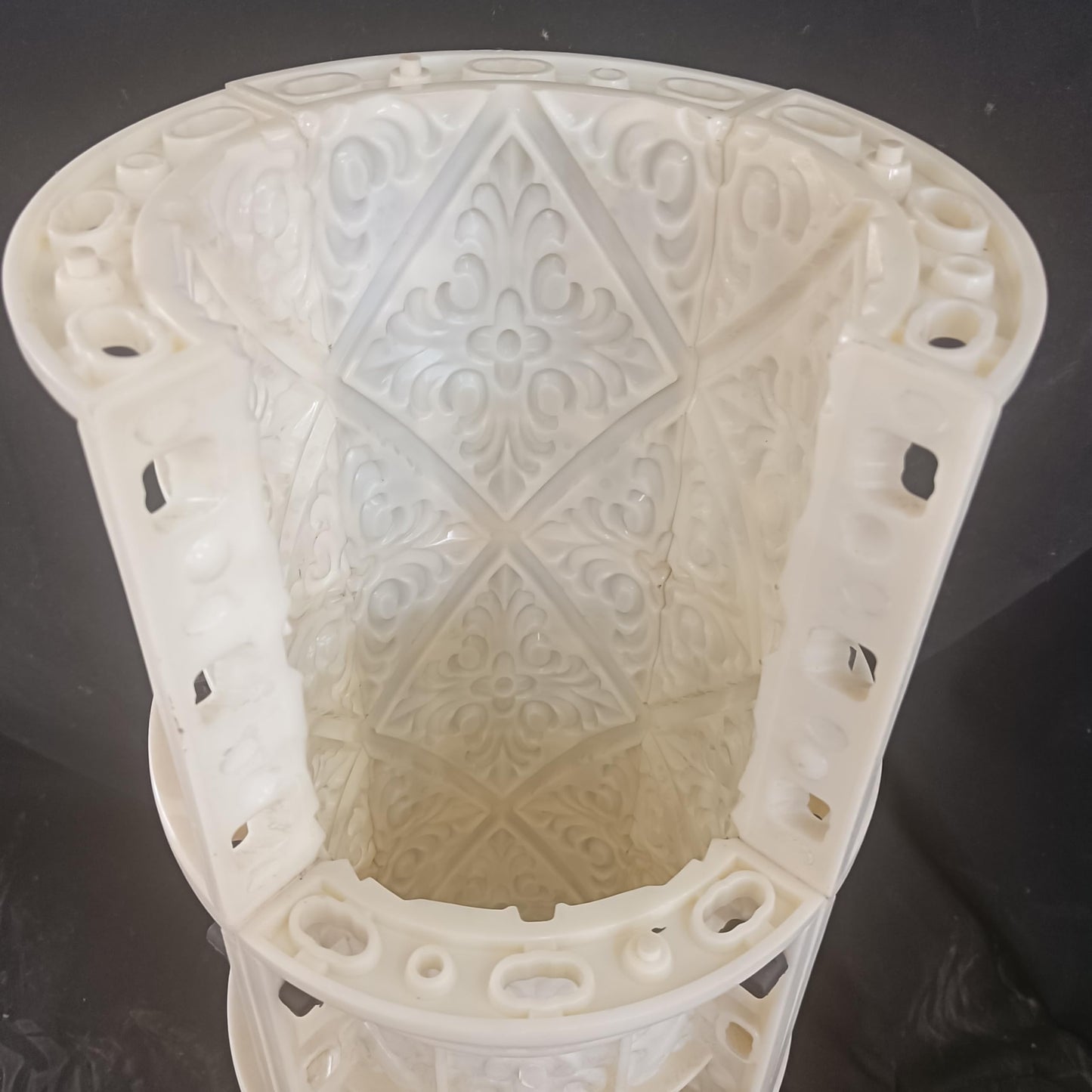 Reazone Molds 20 diameter Roman column rich flower carving pattern decoration European classical villa palace style decoration handmade DIY column ornaments decoration