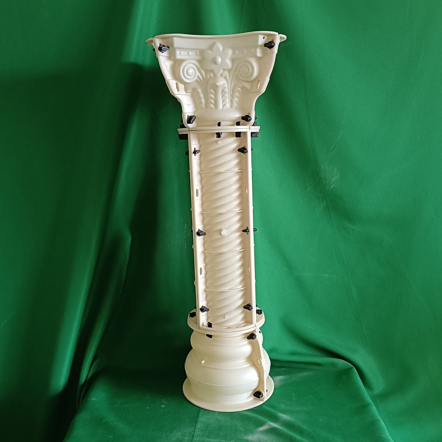 80x15cm/ 31.5x5.9in Threaded Spiral Roman Column Decoration Reusable Mould Pedestal Flower Seat Gypsum Concrete Mold