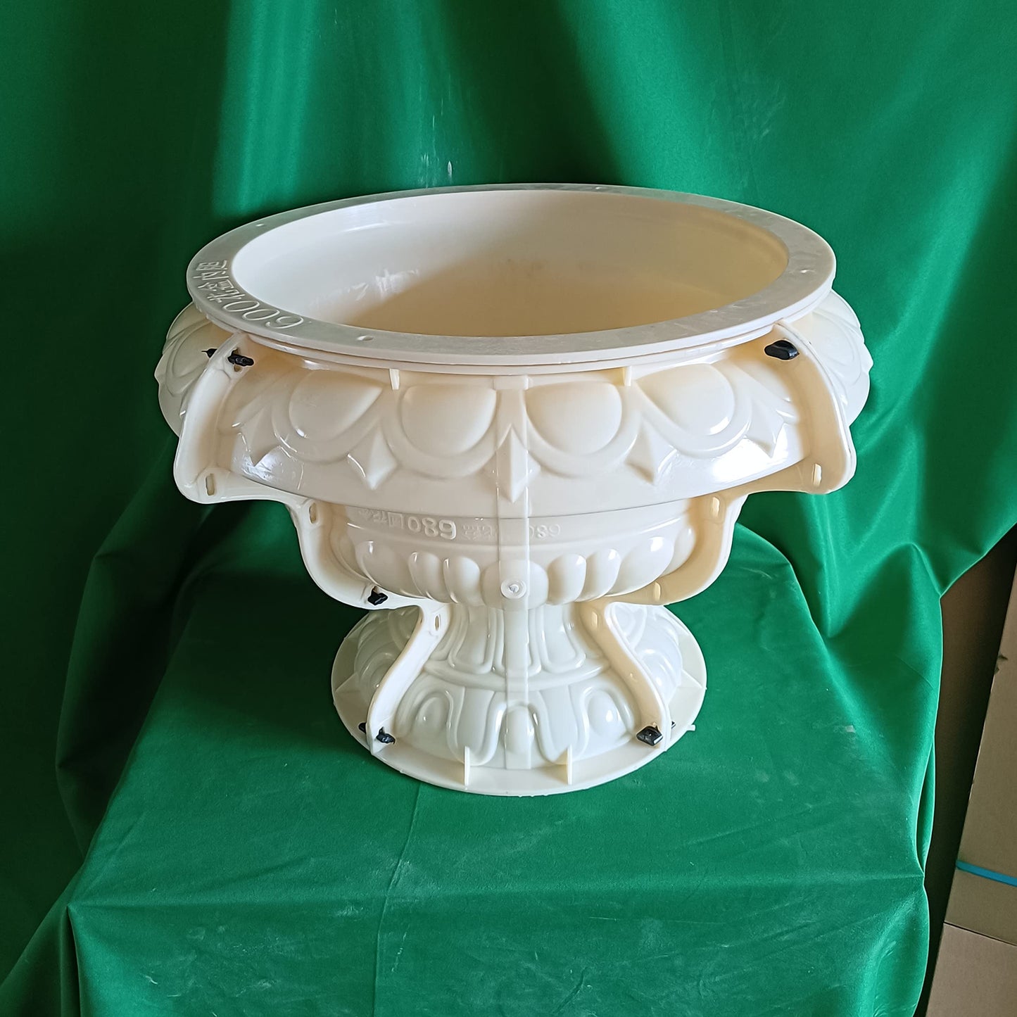 Reazone Molds D68cm Reazone ABS Plastic precast Concrete Flower Pot Planter molds for Sale, White (RZF-22)