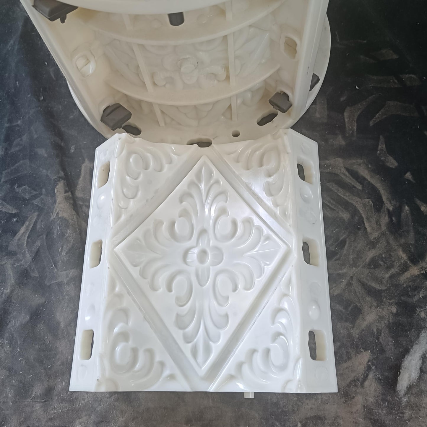 Reazone Molds 20 diameter Roman column rich flower carving pattern decoration European classical villa palace style decoration handmade DIY column ornaments decoration