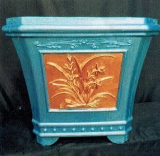 Reazone Molds RZF16 Square Orchid Mould Making Concrete for Garden Flower Pot
