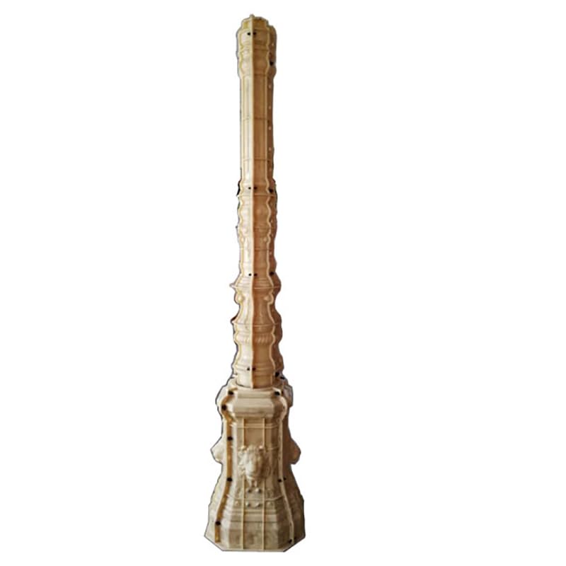 Reazone Molds precast Plastic Injection Concrete Cement Antique lamp Light Pole Moulding mlods for Outdoor Yard Garden