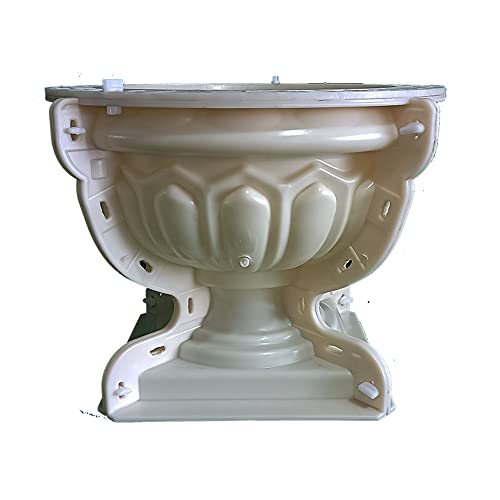 Reazone Molds Reazone ABS Plastic precast Concrete Flower Pot Planter molds for Sale White
