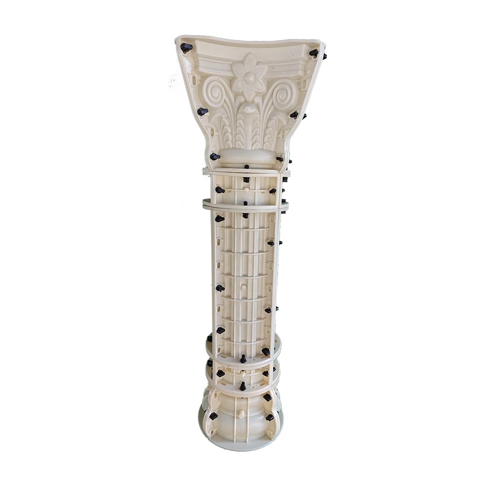 Reazone Molds D20x125cm plastic steel European Roman column mold gate column pour-in-place cement building template model villa manufacturer