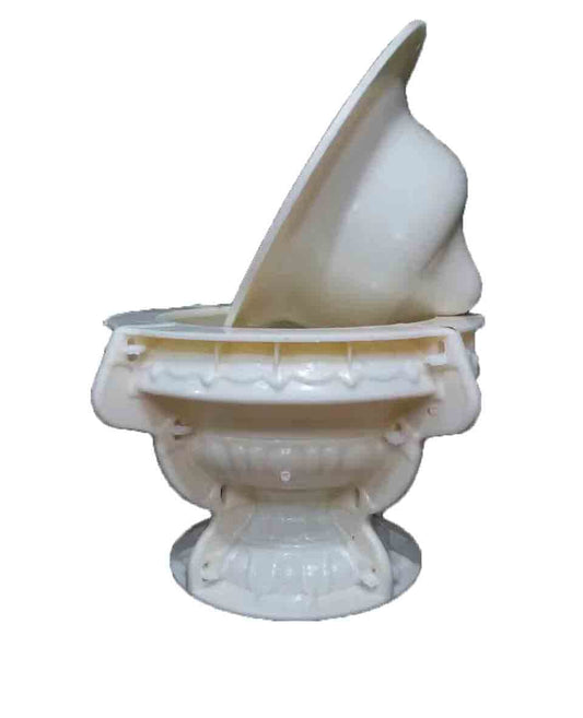 Reazone Molds 38cm(14.96in) GRC Durable Home Gardening Bonsai DIY Round Concrete Flower Pot Mold Plastic Precast Concrete