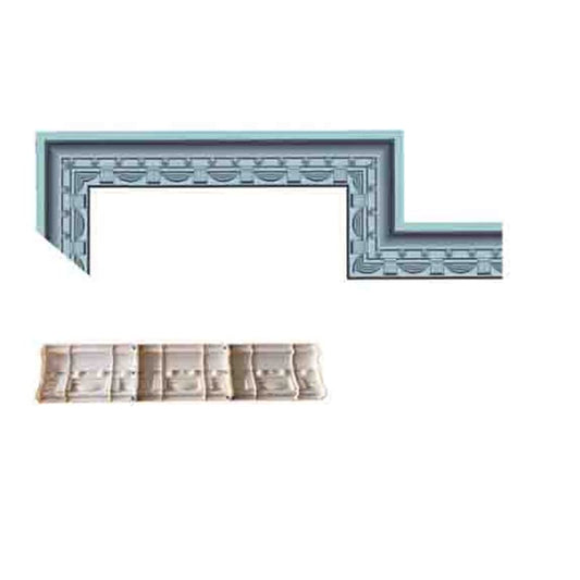 Concrete Eave Decorative Plastic Molds for Roof Edging Construction Formwork