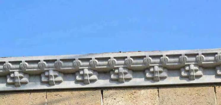 China Supply Exterior Decorative Cement Concrete Eaves line Chinese Style Tiger Paws Shape Plastic molds for Building Home use