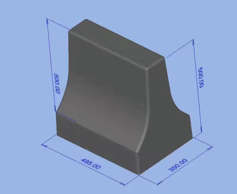 Reazone Molds 50x35x50cm Anti-Collision Isolation Pier Mould Plastic