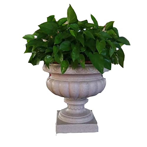 Reazone Molds ABS Diameter 45cm Plastic Precast Concrete Flower Pot Planter Molds for Sale, White, RZF-01