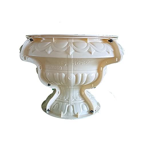 Reazone Molds 68cm(26.77) GRC Durable Home Gardening Bonsai DIY Round Concrete Flower Pot Mold Plastic Precast Concrete