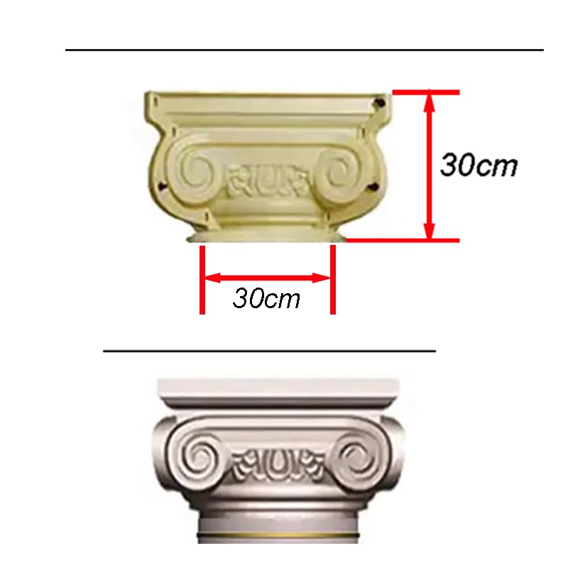 French European Roman Column Mold, Cylindrical with Grooves, for Outdoor Gate
