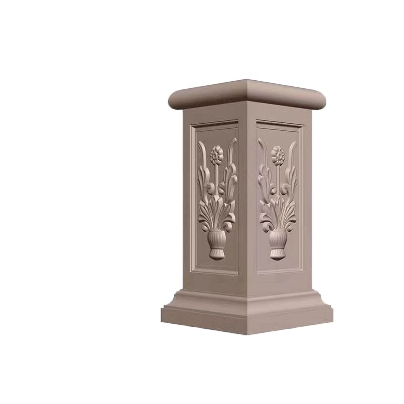 Reazone Molds Square Pillar pier Mold, Roman Pillar pier Column, European Square Pillar pier Foot Model