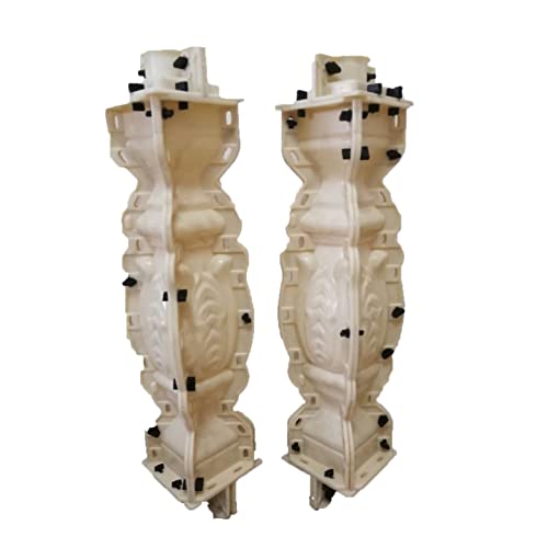 Height 70cm precast Plastic Decorative Square Flower Shape Concrete Baluster Mold for Sale