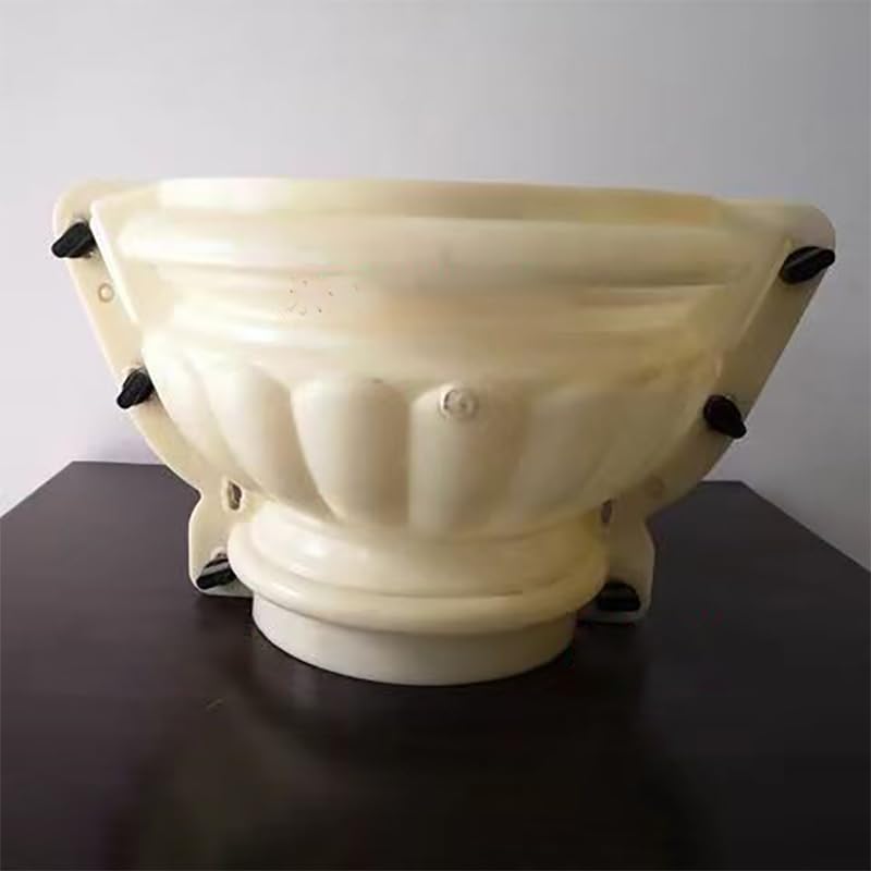 Reazone Molds 26cm/10.24in Flower Pot Mold Pot Cement Mold Plastic Steel European Flower Pot Round Flower Bonsai Abrasive Tool